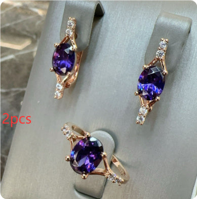 Rose Gold Amethyst Jewelry Kit