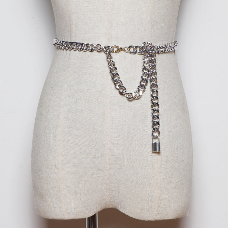 Belt Chain Butterfly Decoration Punk Waist Chain Pants Chain