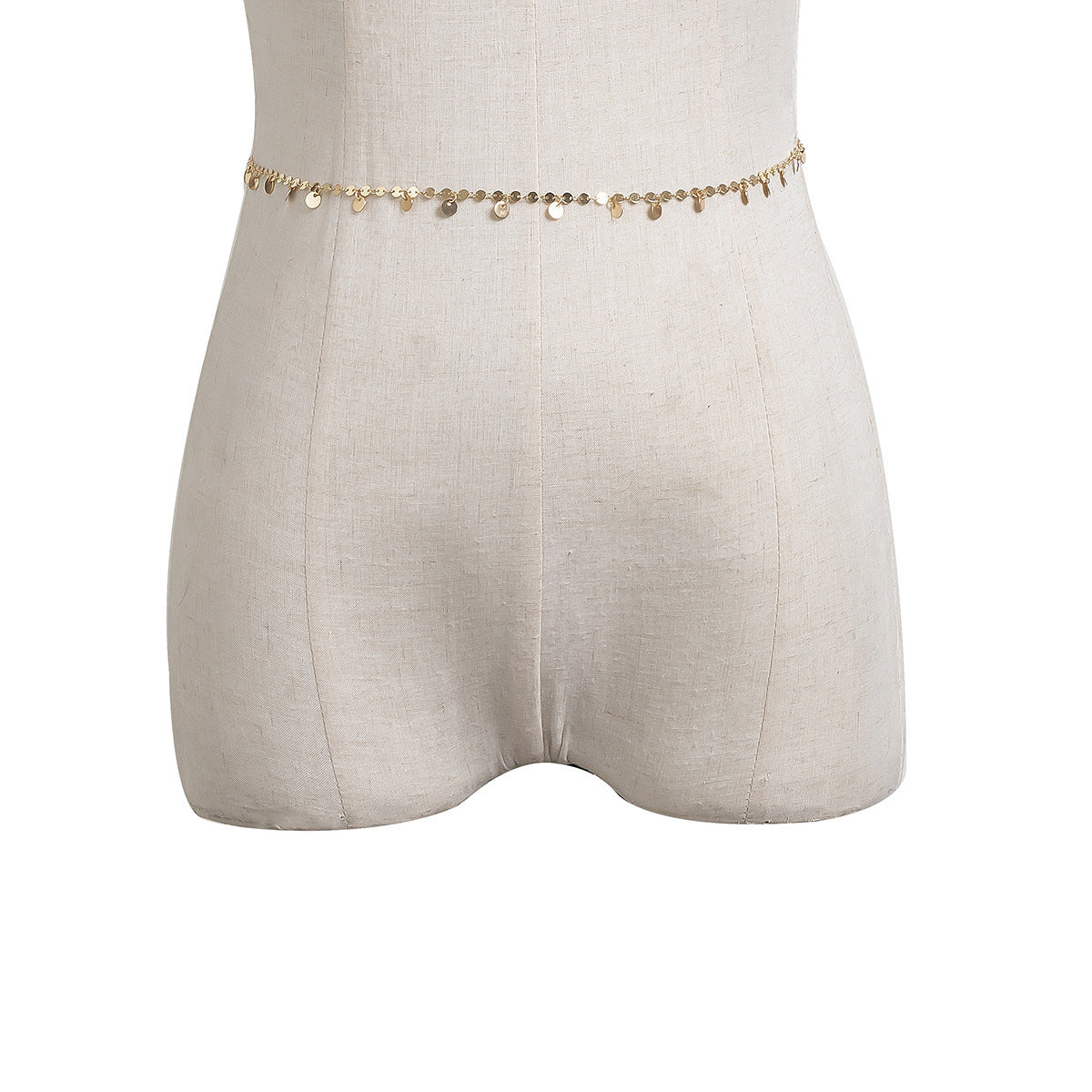 Fashion Sexy Geometric Sequins Tassel Waist Chain