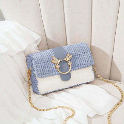 DIY Hand-knitted Plush Hand-sewn Material Bag