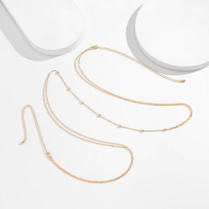 Beach Simple Hollow Necklace Waist Chain