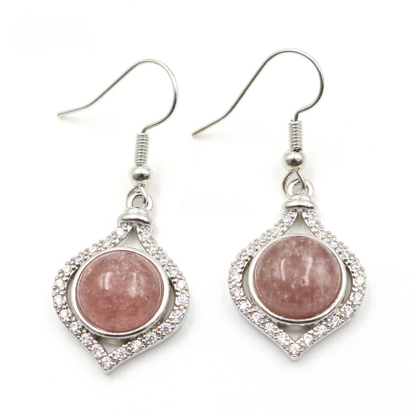 Amethyst Pack Beads Girls' Earrings Eardrops