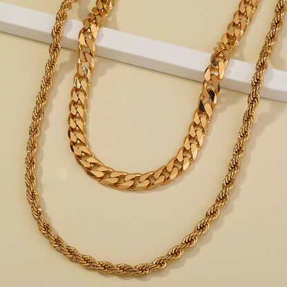 Bombastic punk, Retro Chic, two-tiered necklaces