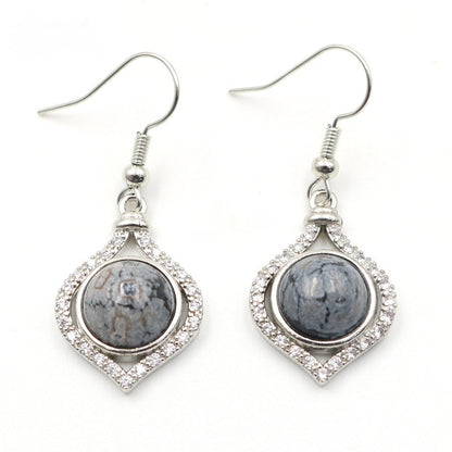 Amethyst Pack Beads Girls' Earrings Eardrops