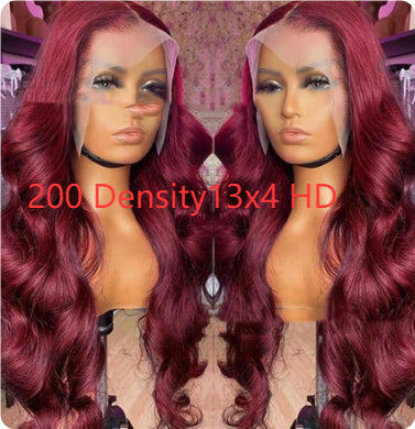 Wine Red Wig Hot Sale Front Lace