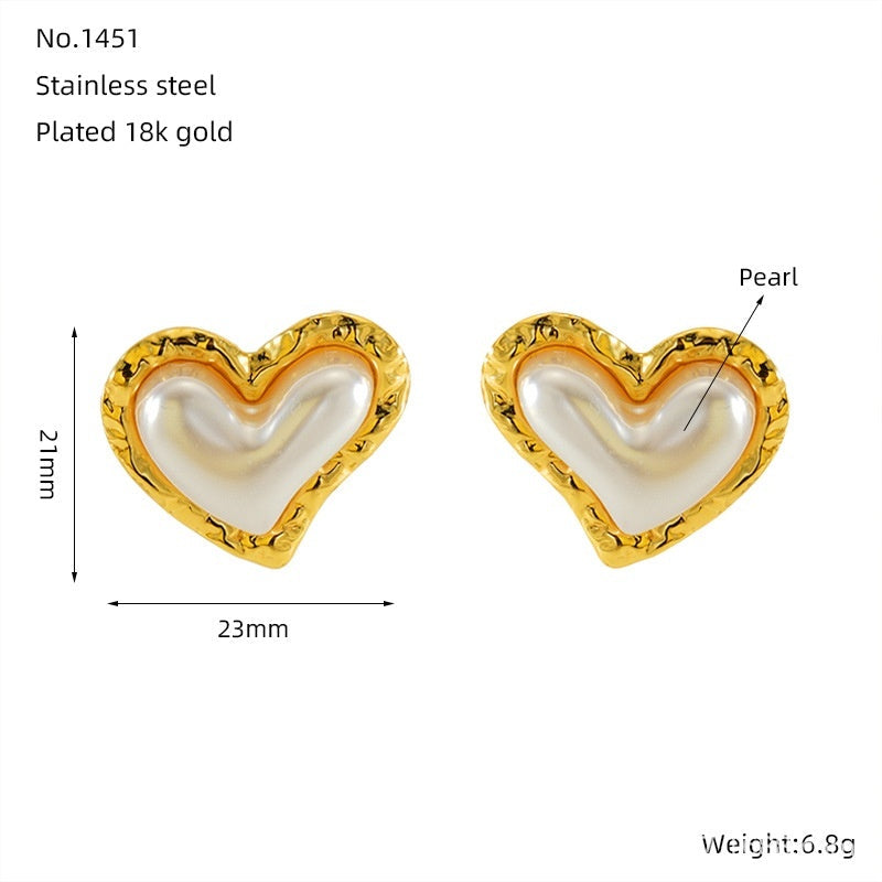 Love Butterfly Multi-layer Line Irregular Ear Studs