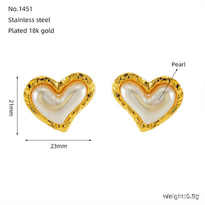 Love Butterfly Multi-layer Line Irregular Ear Studs