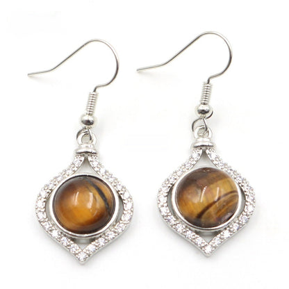 Amethyst Pack Beads Girls' Earrings Eardrops