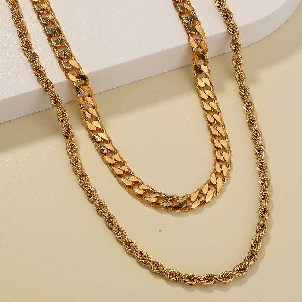 Bombastic punk, Retro Chic, two-tiered necklaces