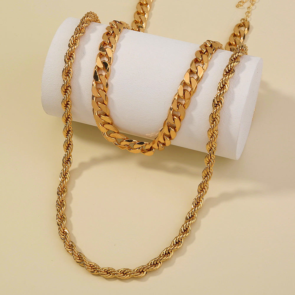 Bombastic punk, Retro Chic, two-tiered necklaces