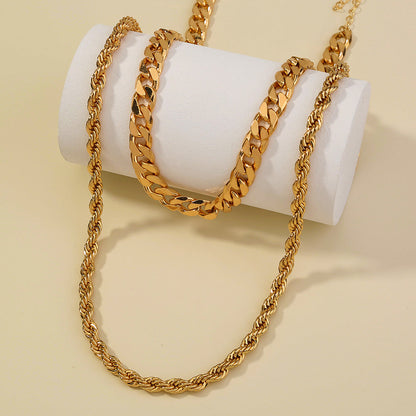 Bombastic punk, Retro Chic, two-tiered necklaces