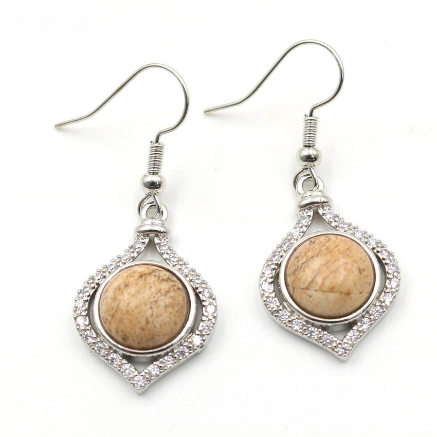 Amethyst Pack Beads Girls' Earrings Eardrops