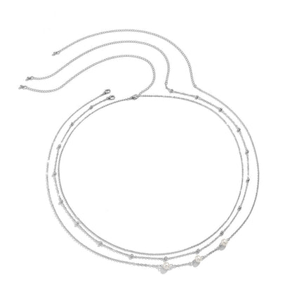 Women's Pearl Temperament Waist Chain Suit