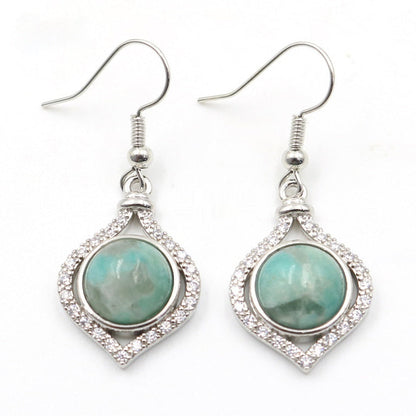 Amethyst Pack Beads Girls' Earrings Eardrops