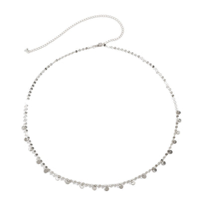 Fashion Sexy Geometric Sequins Tassel Waist Chain