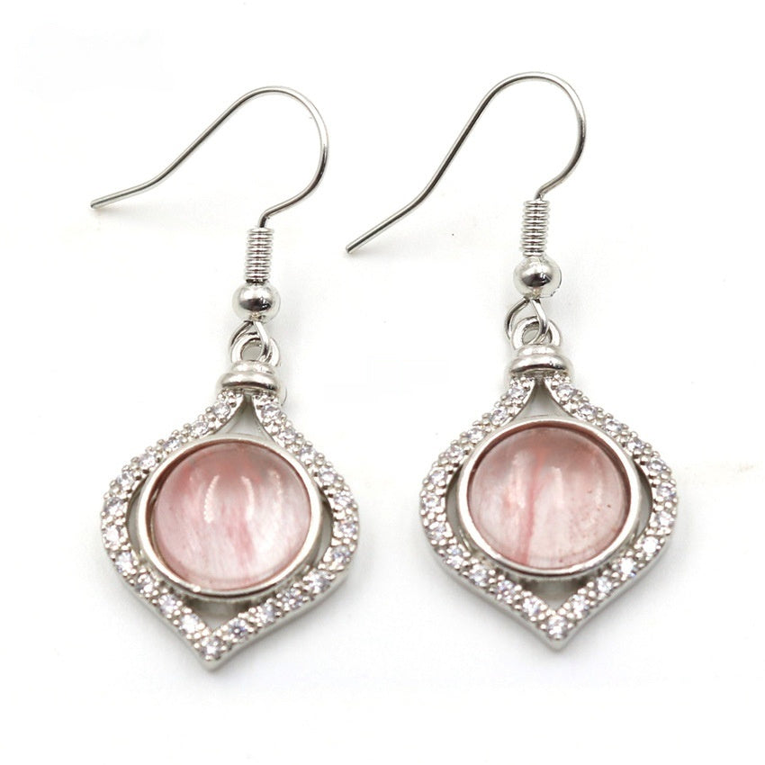 Amethyst Pack Beads Girls' Earrings Eardrops