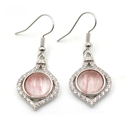 Amethyst Pack Beads Girls' Earrings Eardrops