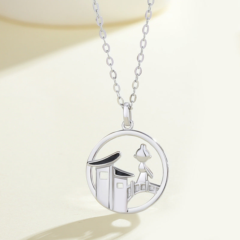 Cowherd And Weaver Girl Couple Necklaces