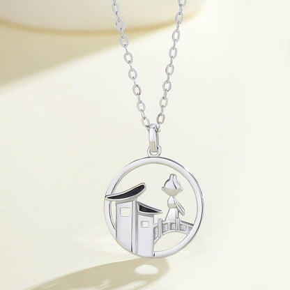 Cowherd And Weaver Girl Couple Necklaces