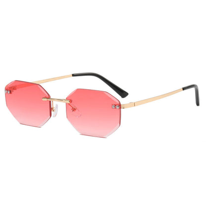 Frameless Polygon Fashion Glasses For Men And Women