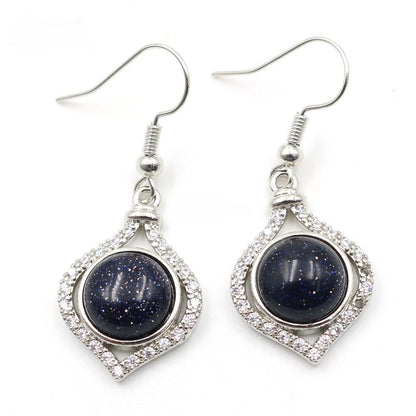 Amethyst Pack Beads Girls' Earrings Eardrops