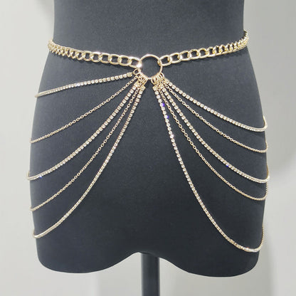 Fashion Geometry Pattern Waist Chain Women's Metal