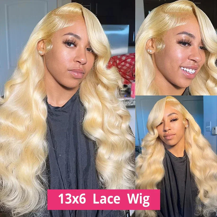 Body Wave 613 Hd Lace Frontal Wig 13x6 Human Hair Wigs 250 Density 13x4 Transparent Lace Honey Blonde Glueless Wigs For Women