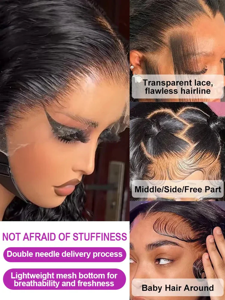 30 40 Inch Loose Deep Wave 13x6 HD Lace Frontal Human Hair Wig Brazilian 13x4 Curly Human Hair Lace Front Wigs Pre Plucked 250%