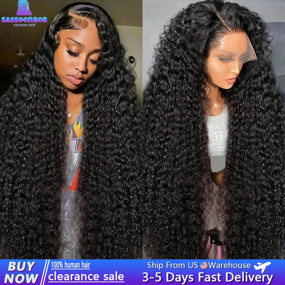 46 40 Inch Deep Wave 13x4 13x6 Hd Lace Frontal Wigs Human Hair Water Wave 360 Lace Front Wig Remy Brazilian Curly Wigs For Women