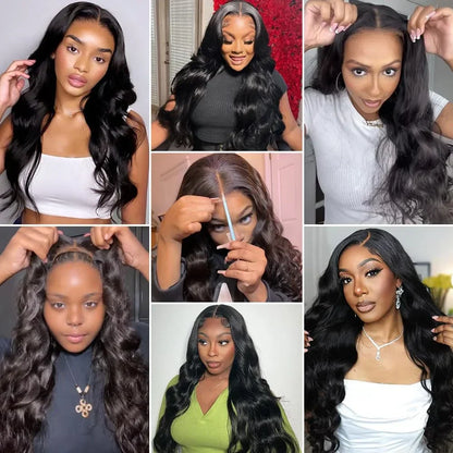 Glueless Wigs Human Hair Ready To wear Pre Cut Pre Plucked 4x4 5x5 Hd Transparent Body Wave Lace Closure Wig Brazilian Wig