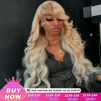 Body Wave 613 Hd Lace Frontal Wig 13x6 Human Hair Wigs 250 Density 13x4 Transparent Lace Honey Blonde Glueless Wigs For Women