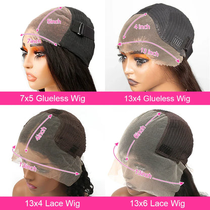 Cexxy Glueless Wig Human Hair Ready To Wear Curly 7x5 Lace Closure Deep Wave Frontal Wig 13x4 Hd Lace Bleached Knots For Women