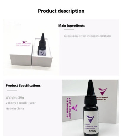 Factory Direct Sales Technology Hair Extension Seamless Glue Firm Invisible Easy To Disassemble Recyclable