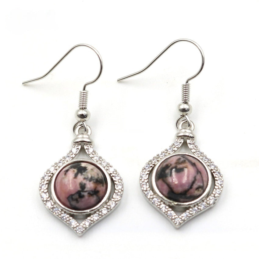 Amethyst Pack Beads Girls' Earrings Eardrops