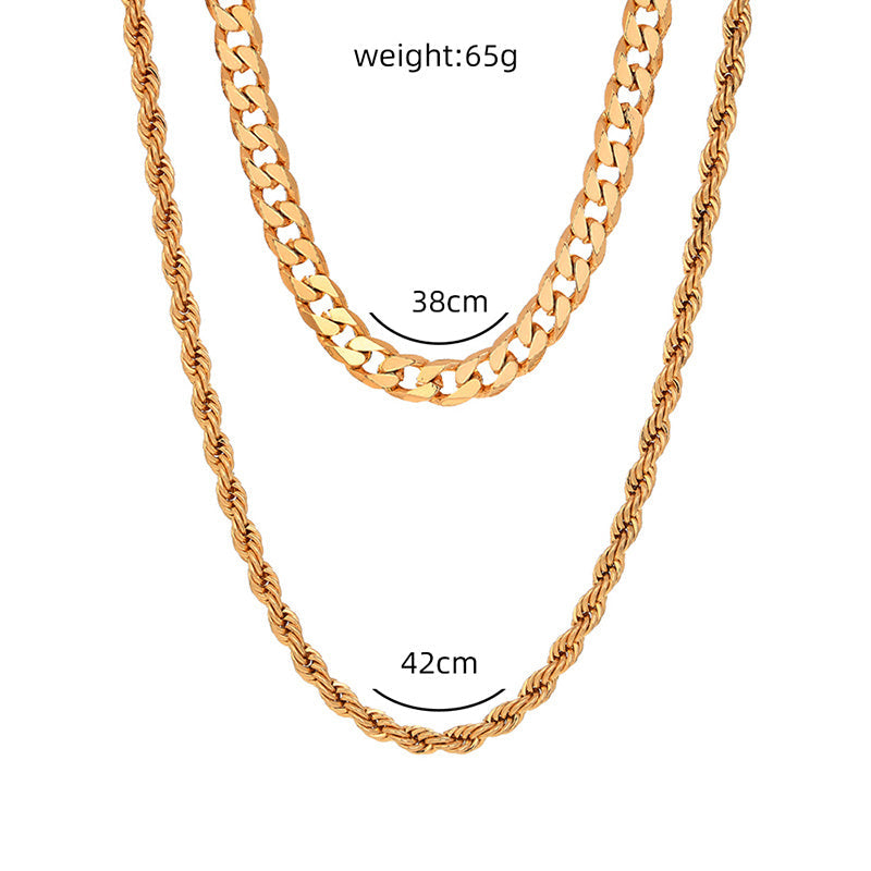 Bombastic punk, Retro Chic, two-tiered necklaces