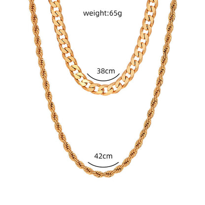 Bombastic punk, Retro Chic, two-tiered necklaces