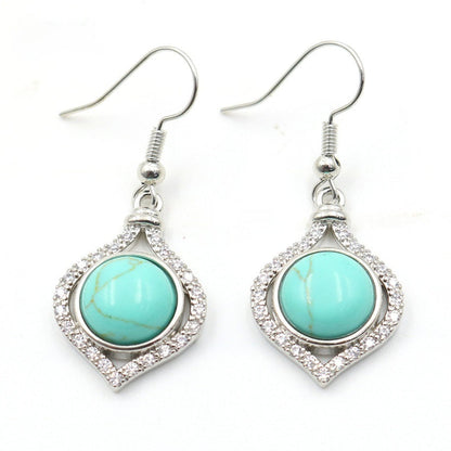 Amethyst Pack Beads Girls' Earrings Eardrops