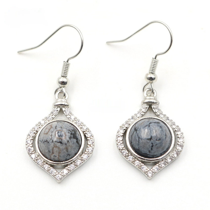 Amethyst Pack Beads Girls' Earrings Eardrops