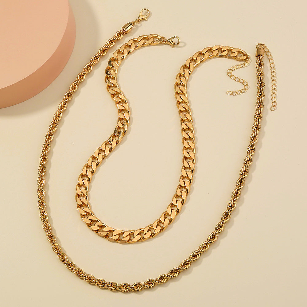 Bombastic punk, Retro Chic, two-tiered necklaces