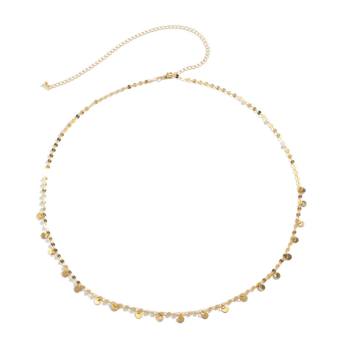 Fashion Sexy Geometric Sequins Tassel Waist Chain