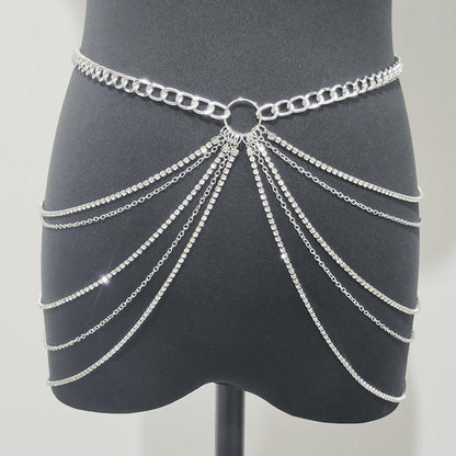 Fashion Geometry Pattern Waist Chain Women's Metal