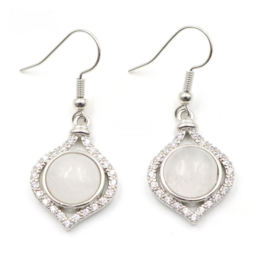 Amethyst Pack Beads Girls' Earrings Eardrops