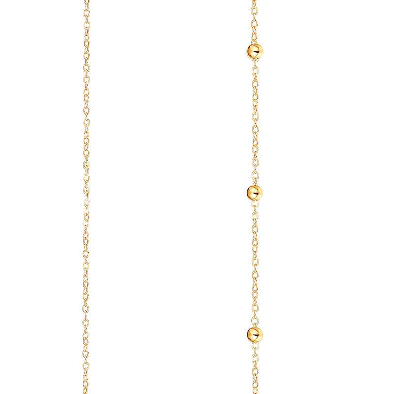 Fashion Double Layer Round Beads Chain Women's Waist Chain