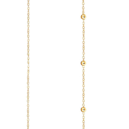 Fashion Double Layer Round Beads Chain Women's Waist Chain